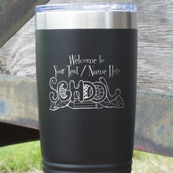 Welcome to School 20 oz Stainless Steel Tumbler - Black - Single Sided (Personalized)