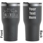 Welcome to School RTIC Tumbler - Black - Engraved Front & Back (Personalized)