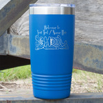 Welcome to School 20 oz Stainless Steel Tumbler - Royal Blue - Double Sided (Personalized)