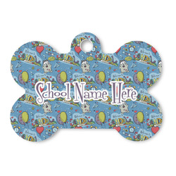 Welcome to School Bone Shaped Dog ID Tag (Personalized)