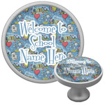 Welcome to School Cabinet Knob (Silver) (Personalized)