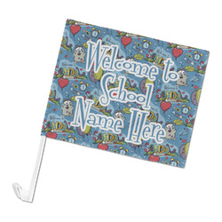 Welcome to School Car Flag - Large (Personalized)