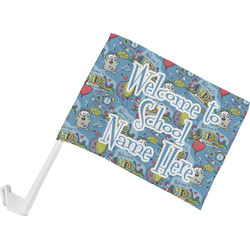 Welcome to School Car Flag - Small w/ Name or Text