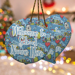 Welcome to School Ceramic Ornament w/ Name or Text