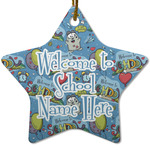 Welcome to School Star Ceramic Ornament w/ Name or Text