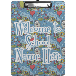 Welcome to School Clipboard (Letter Size) (Personalized)