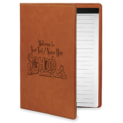 Welcome to School Leatherette Portfolio with Notepad - Small - Single Sided (Personalized)