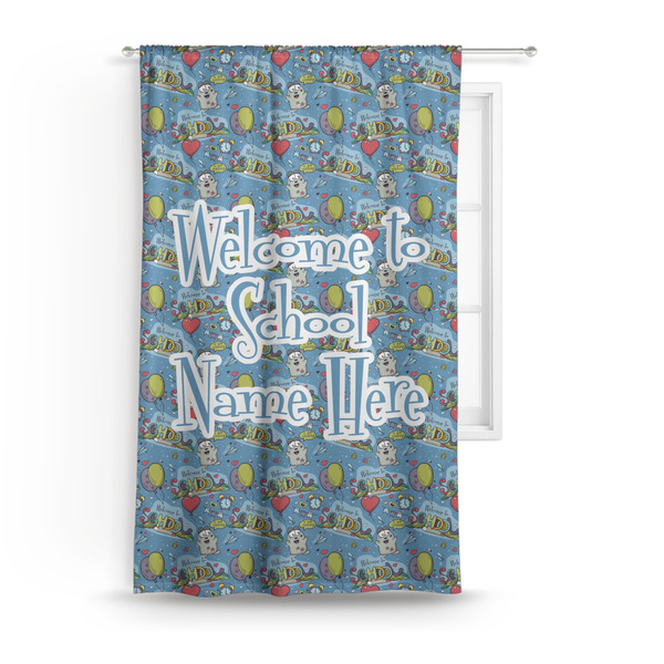 Custom Welcome to School Curtain Panel - Custom Size (Personalized)