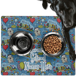 Welcome to School Dog Food Mat - Large w/ Name or Text