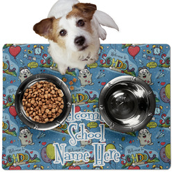 Welcome to School Dog Food Mat - Medium w/ Name or Text