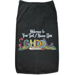 Welcome to School Black Pet Shirt (Personalized)