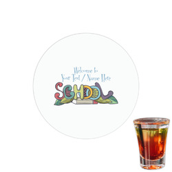 Welcome to School Printed Drink Topper - 1.5" (Personalized)