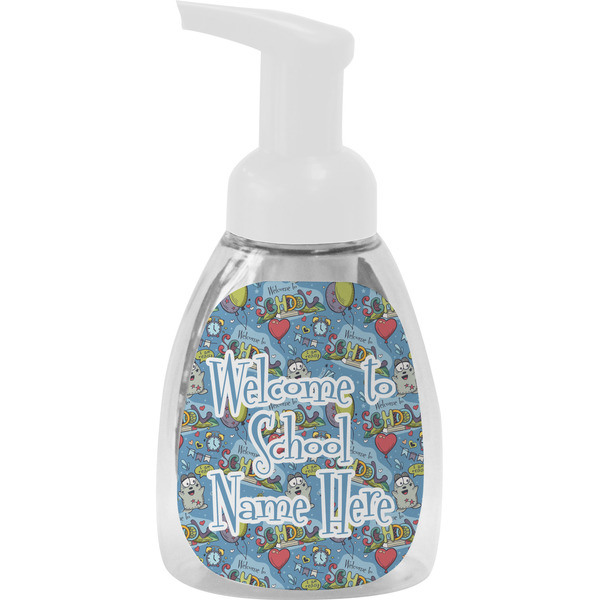 Custom Welcome to School Foam Soap Bottle - White (Personalized)