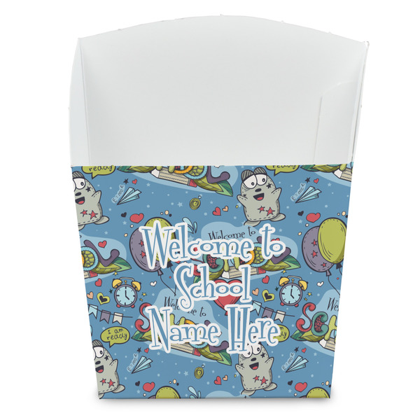 Custom Welcome to School French Fry Favor Boxes (Personalized)