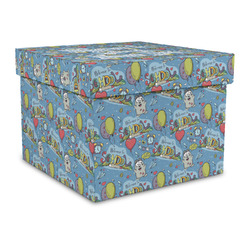 Welcome to School Gift Box with Lid - Canvas Wrapped - Large (Personalized)