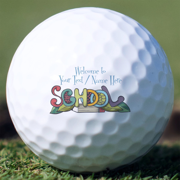 Custom Welcome to School Golf Balls (Personalized)