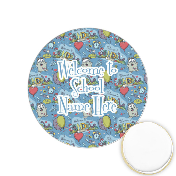 Custom Welcome to School Printed Cookie Topper - 1.25" (Personalized)