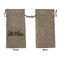 Welcome to School Large Burlap Gift Bags - Front Approval