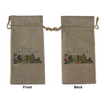 Welcome to School Large Burlap Gift Bag - Front & Back (Personalized)