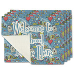 Welcome to School Single-Sided Linen Placemat - Set of 4 w/ Name or Text