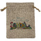 Welcome to School Medium Burlap Gift Bag - Front