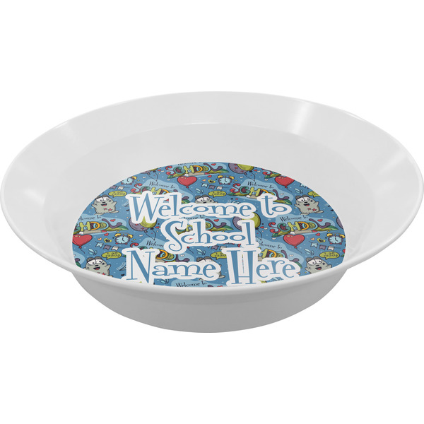 Custom Welcome to School Melamine Bowl (Personalized)