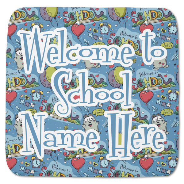 Custom Welcome to School Memory Foam Bath Mat - 48"x48" (Personalized)