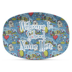 Welcome to School Plastic Platter - Microwave & Oven Safe Composite Polymer (Personalized)