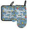 Welcome to School Neoprene Oven Mitt and Pot Holder Set - Left