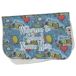 Welcome to School Burp Cloth - Fleece w/ Name or Text