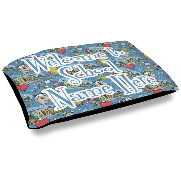 Custom Welcome to School Outdoor Dog Bed - Large (Personalized)