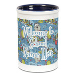 Welcome to School Ceramic Pencil Holders - Blue