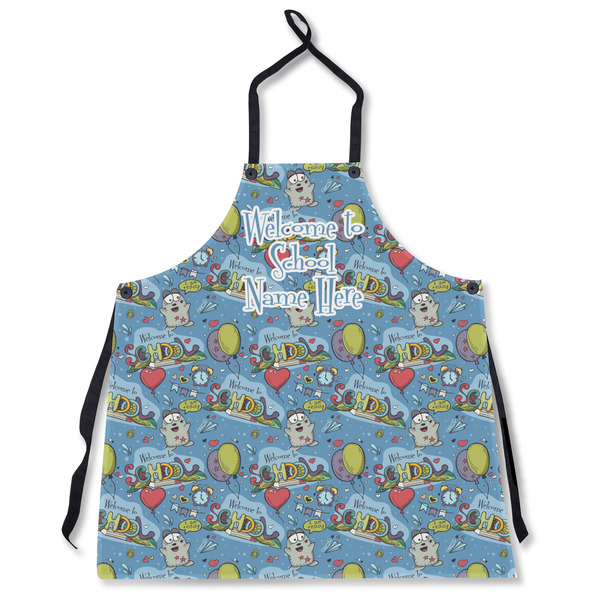 Custom Welcome to School Apron Without Pockets w/ Name or Text