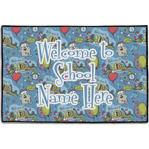 Custom Welcome to School Door Mat - 36"x24" (Personalized)