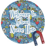 Welcome to School Round Fridge Magnet (Personalized)