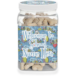 Welcome to School Dog Treat Jar (Personalized)