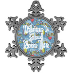 Welcome to School Vintage Snowflake Ornament (Personalized)