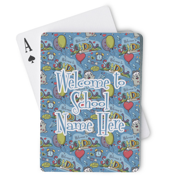 Custom Welcome to School Playing Cards (Personalized)