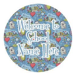Welcome to School Round Decal - Large (Personalized)