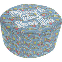 Welcome to School Round Pouf Ottoman (Personalized)