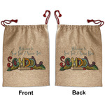 Welcome to School Santa Sack - Front & Back (Personalized)