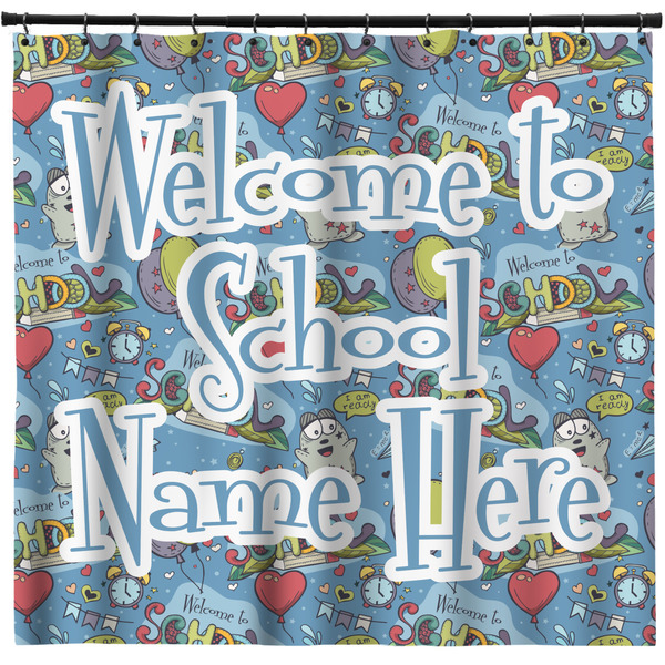 Custom Welcome to School Shower Curtain (Personalized)