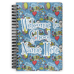Welcome to School Spiral Notebook - 7x10 w/ Name or Text
