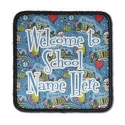 Welcome to School Iron On Square Patch w/ Name or Text