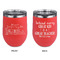 Welcome to School Stainless Wine Tumblers - Coral - Double Sided - Approval