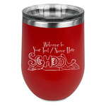 Welcome to School Stemless Stainless Steel Wine Tumbler - Red - Double Sided (Personalized)