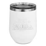 Welcome to School Stemless Stainless Steel Wine Tumbler - White - Double Sided (Personalized)