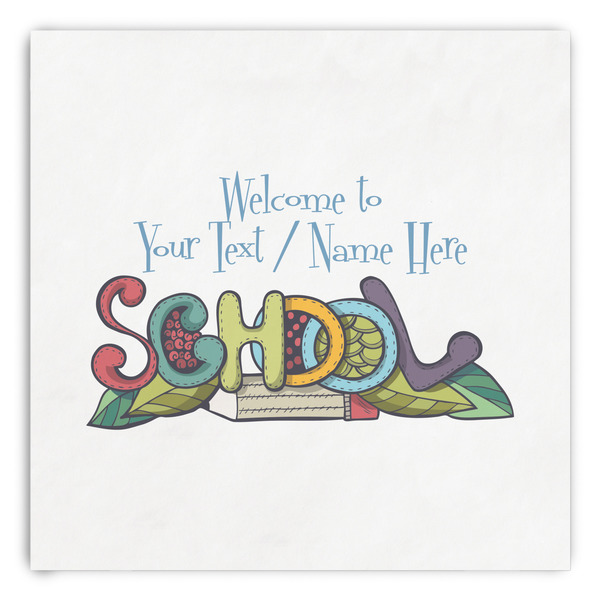 Custom Welcome to School Paper Dinner Napkins (Personalized)