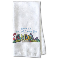 Welcome to School Kitchen Towel - Waffle Weave - Partial Print (Personalized)