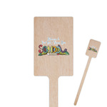 Welcome to School 6.25" Rectangle Wooden Stir Sticks - Double Sided (Personalized)